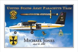 Airborne,Golden,Knight,tandem,parachute,jump.Army,twin,otter,skydive,team - Picture 1 of 5