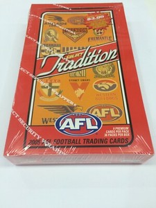 2005 Select AFL Traditions Trading Cards Factory Box (36 packs)