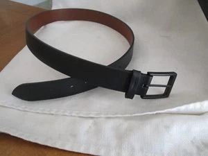 Shinola Detroit Herren Gürtel 38" Leder schwarz mit mattschwarzer Schnalle 1,5" - Bild 1 von 3