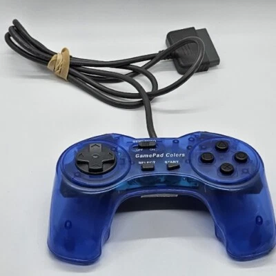 GamePad Colors BLUE Wired Controller P-107GSM for Sony Playstation 1  - Image 1 of 4