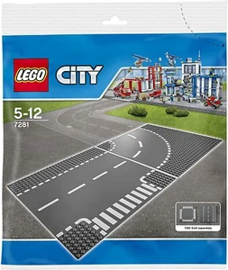 LEGO 7281 - Incrocio a T e targhe stradali curve - Imagen 1 de 3