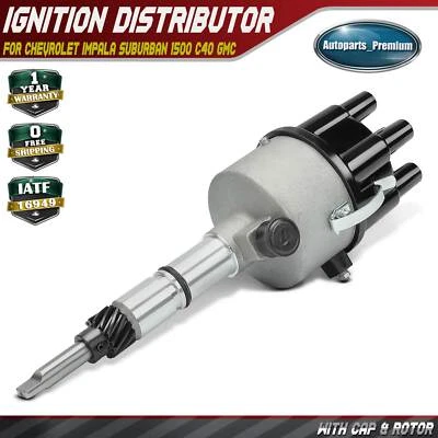 Ignition Distributor for Chevrolet Impala Suburban 1500 C40 GMC 100 F350 PM153 - Image 1 of 4