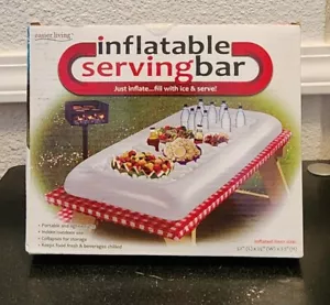 Inflatable Ice Serving Buffet Bar with Drain Plug Salad Food & Drinks Tray - Picture 1 of 2