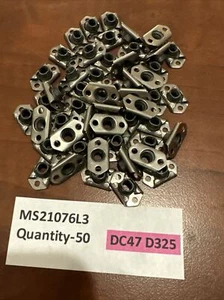 Qty-50 MS21076L3 Nutplates New. DC46 D325 - Picture 1 of 2