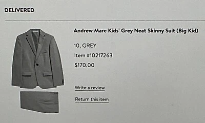 Andrew Mark Gray Neat Skinny Suit and Pants - Image 1 of 3