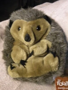 Vintage Folkmanis Folktails 7 inch Hedgehogl Puppet Mint with Tags - Picture 1 of 5