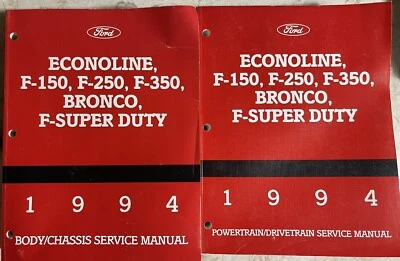 1994 Ford Econoline F-150/250/350 Bronco Super Duty Body Chassis Service Manuals - Image 1 of 4