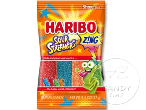 HARIBO Z!NG Sour Streamers Peg Bag Single - Picture 1 of 1