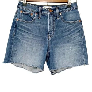 Madewell Medium Wash High Rise Denim Jean Shorts 25 Everyday Preppy Spring - Picture 1 of 9