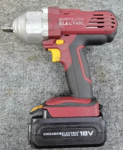 CHICAGO ELECTRIC 18 Volt 1/2 Drive Impact Tool And Battery - Picture 1 of 4