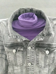 Decree Jean Jacket Denim BLACK STONE Wash. Size medium - Picture 1 of 6