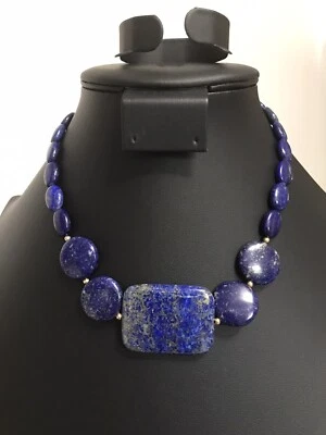 NUEVO EN CAJA Collar Ross Simons Oro 14k y Lapislázuli 16” Cuentas Graduadas  Foto 1 de 4