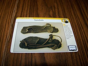 Sandals Daily Life & Times of the Bible Photo / Info Card 1996 - Picture 1 of 2