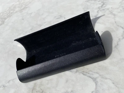 Prada  Black Faux Leather Felt Hard Shell Round Eyeglasses Case Only - Image 1 of 4