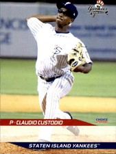 2016 Staten Island Yankees Choice #5 Claudio Custodio Dominican Republic DR Card