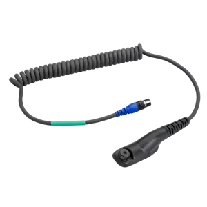 3M Peltor FLX2-63-50 Motorola DP4000 cavo downlead cuffie CH-3 spedizione gratuita nel Regno Unito - Foto 1 di 1