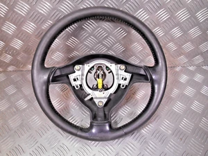 Volante de cuero de tres radios para VW Golf 3 descapotable 1E0 49091 negro - Imagen 1 de 17