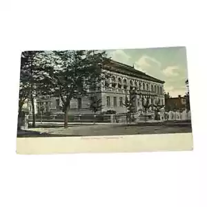 Postal Biblioteca Pública Providence Rhode Island c1908 Vintage B251 - Imagen 1 de 2