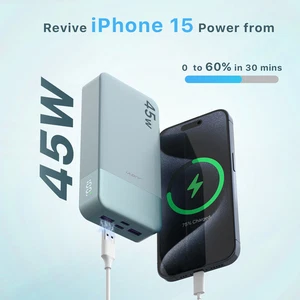 High-Speed 45W 20000mAh the Power Bank PD Charger External Battery LED Display - Picture 1 of 8