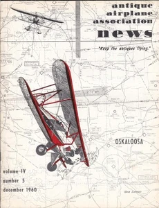 ANTIGUO AVIÓN ASSN NEWS 12 1960 Oskaloosa AAA Fly-in; Ramona Fly-in &c - Imagen 1 de 1