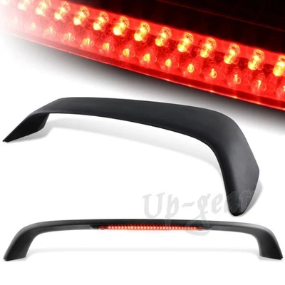 Para Honda Civic 2006-2010 cupé maletero trasero negro alerón labio alerón freno LED Foto 1 de 3