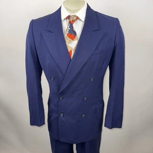 Traje De Colección Años 40 50 Para Hombres 38 Chaqueta Abrigo 30 28 Pantalones Mobster Atomic Swing MCM - Imagen 1 de 24