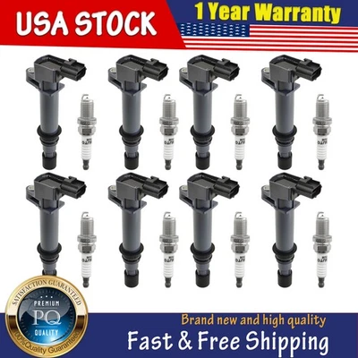 8 bobinas de encendido y 8 bujías para Dodge Dakota Durango 2000-2007 4,7 L Foto 1 de 4