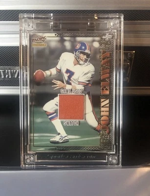 John Elway - Denver Broncos - Jersey Fusion - Muestra de material usado para jugadores Foto 1 de 2