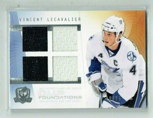 09-10 UD Upper Deck The Cup Foundations  Vincent Lecavalier  /25  Quad Jerseys