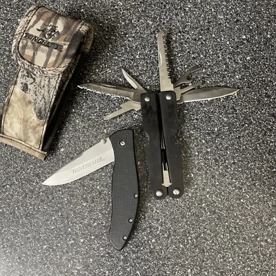 Multiherramienta y cuchillo Winchester asas compuestas negras " Foto 1 de 4