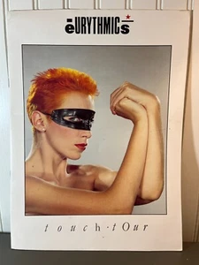 Programa de gira de conciertos táctiles Eurythmics 1983 vintage - Imagen 1 de 4