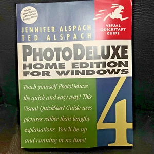 Photo Deluxe Home Edition For Windows 4 Jennifer Alpaca Book Visual Guide - Picture 1 of 13
