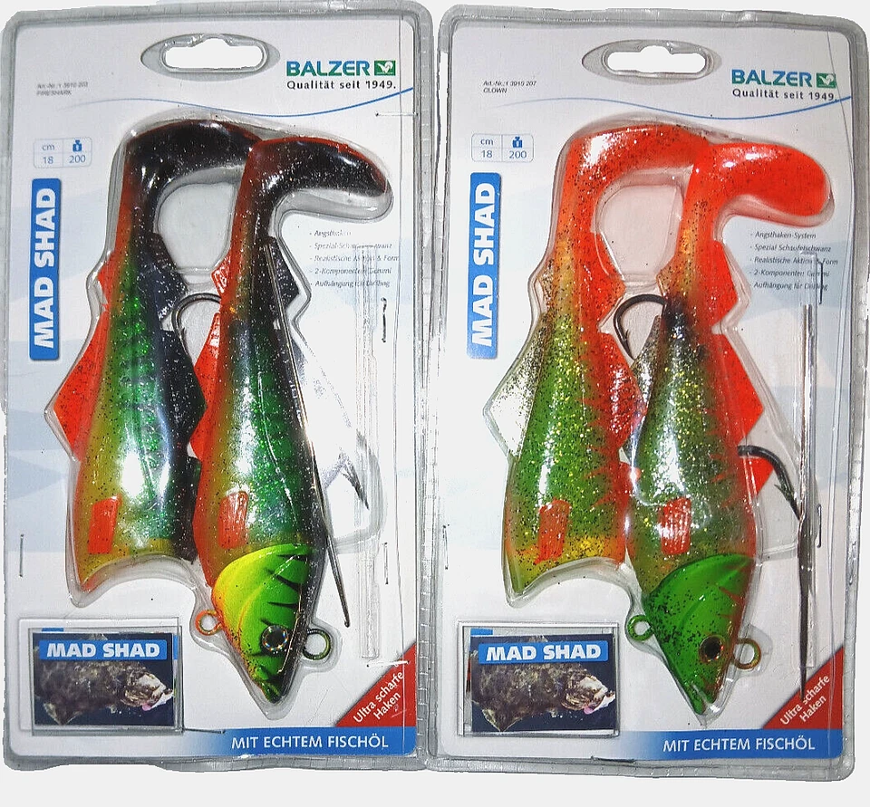 BALZER MAD SHAD 200g Set v. 2St. 4tlg. ideal für NORWEGN ISLAND - Bild 1 von 1