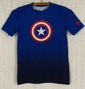 Las mejores ofertas en Niños Capitán América Under Armour Tops, camisas y  camisetas para Niños | eBay