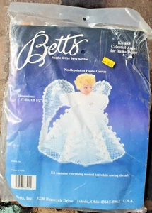 Vintage Betts Engel Nadelspitze Baumspitze Set blond 685 - Bild 1 von 2