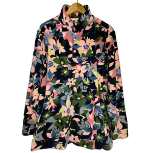 Pullover deportivo de vera Bradley para mujer 1/4 a presión polar con bolsillos talla 3XL floral - Imagen 1 de 19
