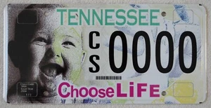 Tennessee Choose LIFE Sample License Plate +++ Mint TN - Picture 1 of 1