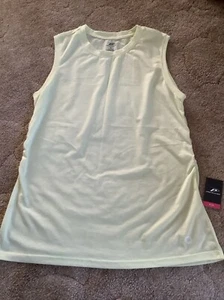 Pro Player 2X Cinch Side Muscle Woman’s Yellow Tank Top - Picture 1 of 4