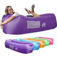 Inflatable Couch Air Lounger Chair - Camping & Beach Accessories Portable Blo...