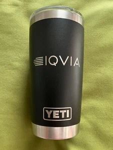 New Yeti Rambler 20 Oz Tumbler With Magslider Lid Black/Steel - Picture 1 of 4