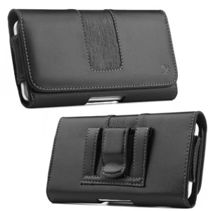 6.5" Phone Leather Belt Clip Pouch Case Holster For iPhone 15 Pro Max/14 Pro Max - Photo 1 sur 7