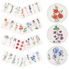  8 Sheets Water Paper Fake Tattoos Sticker Temporary for Women