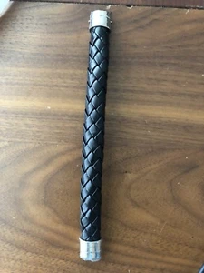 Original Swatch 12mm Schwarz Leder Edelstahl Uhr Adj.Strap - Bild 1 von 3