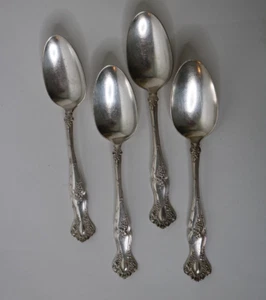 Four 1847 Rogers Bros Vintage Grapes Large Serving Spoons 8 1/4" - Picture 1 of 10