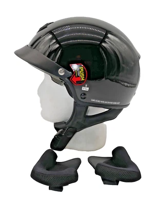 SCORPION EXO EXO-C110 头盔亮面黑色小号 - C11-0033 — 第 1/4 张图片