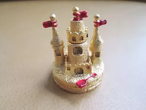 2002 Estee Lauder ~ Solid Perfume Compact ~ Sandcastle ~ Sammlerstück ~ Strand - Bild 1 von 6