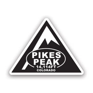 Calcomanía pegatina Triangle Pikes Peak - resistente a la intemperie - co- campamento de pies escalada 14114 - Imagen 1 de 4