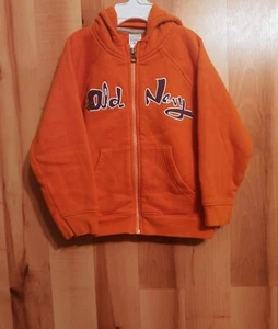 Old Navy 3T orange Kapuzenjacke mit Reißverschluss vorne - Bild 1 von 5