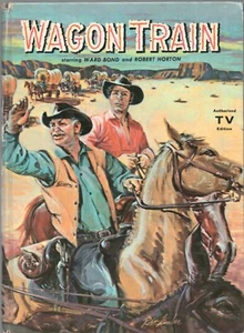 WAGON TRAIN by TROY NESBIT Whitman 1959 Glossy Cover Ward Bond Robert Horton TV - Imagen 1 de 6