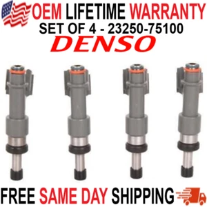 OEM Denso 4pcs Fuel Injectors for 2005-2016 Toyota Tacoma 2.7L I4 #23250-75100 - Bild 1 von 3